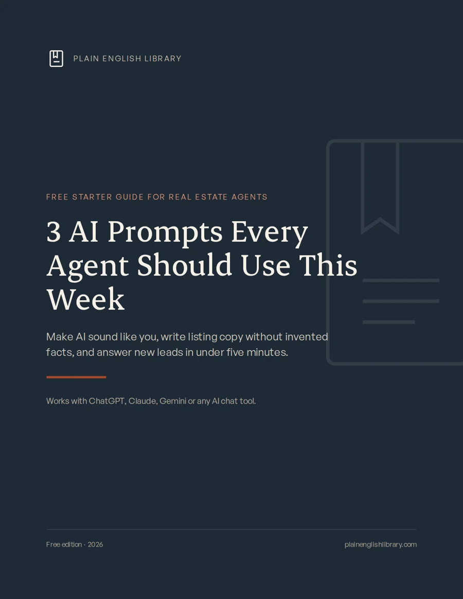 Cover of 3 AI Prompts Every Agent Should Use This Week